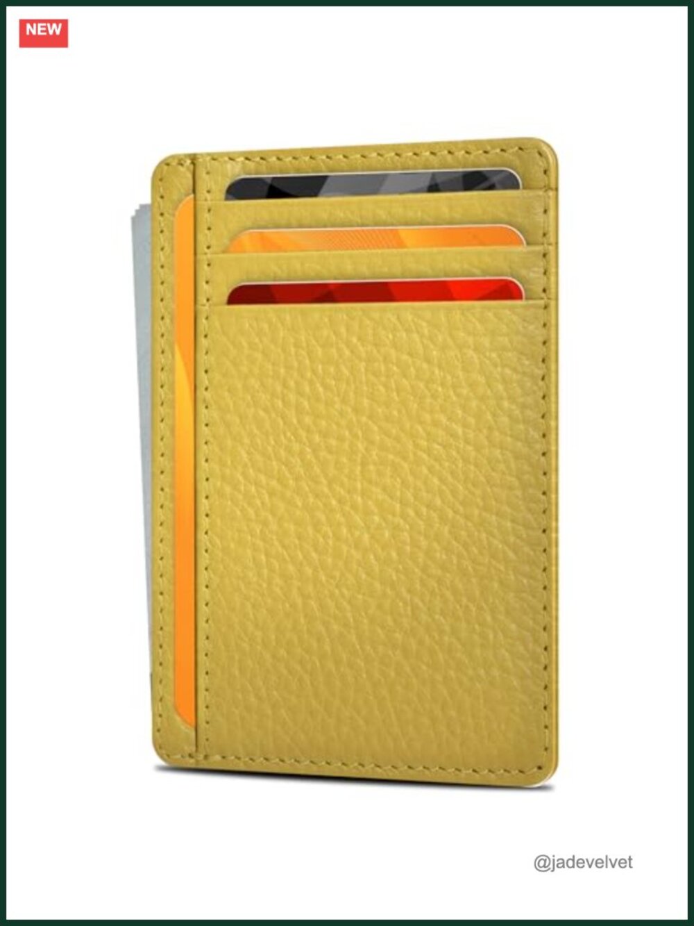 Genuine Cowhide Leather RFID Blocking Slim Wallet for Men and Women Card Holder